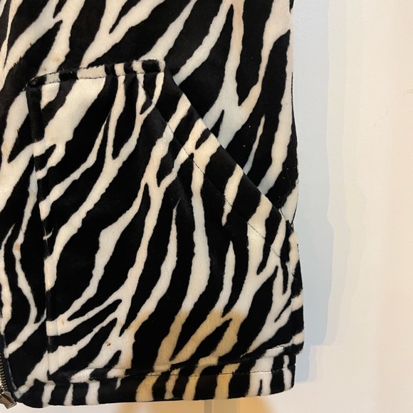 Zebra print vintage vest reversible - Picture 2 of 7